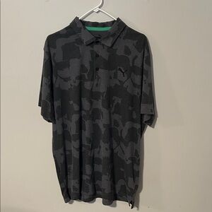 Puma Men's XL Dark Camo Polo Shirt